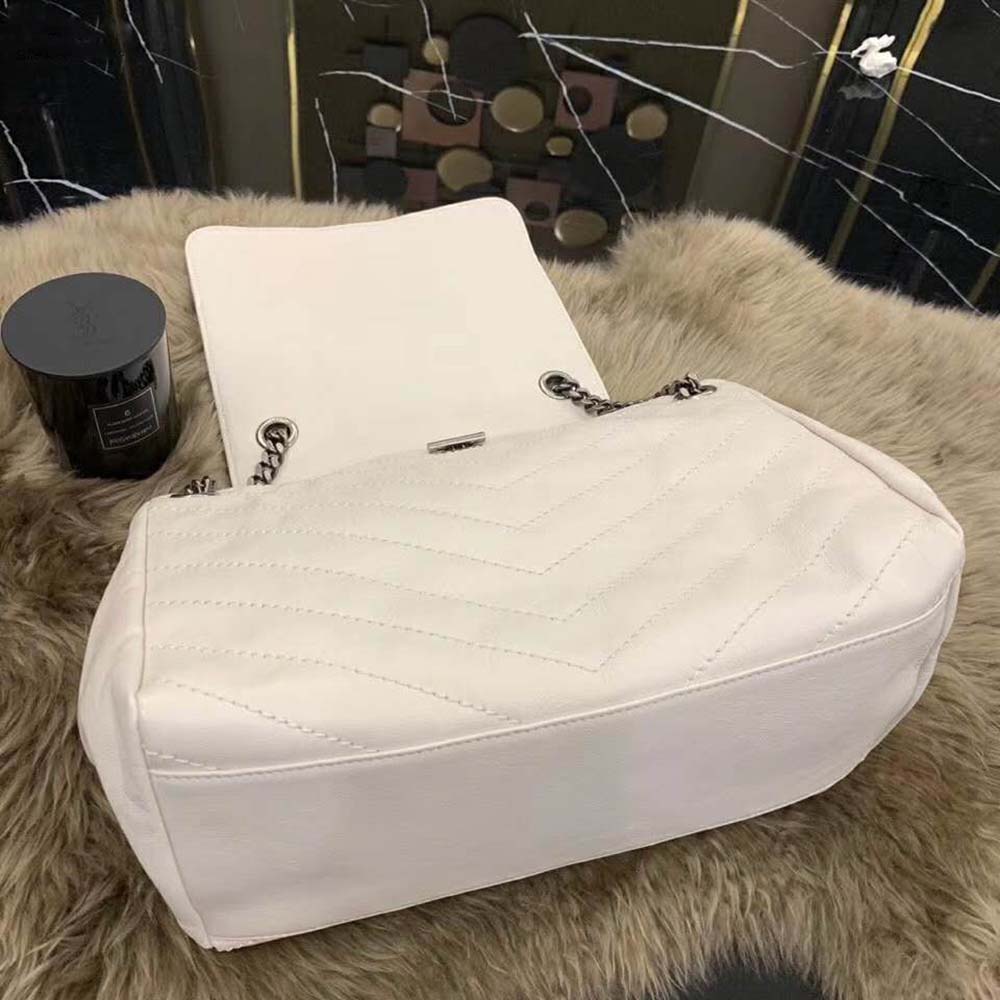 Saint Laurent YSL Women Nolita Medium Bag Vintage Leather-White - image 4