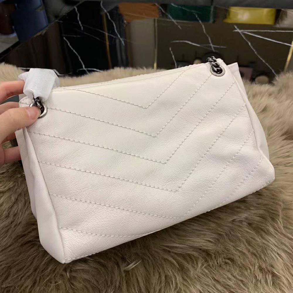 Saint Laurent YSL Women Nolita Small Bag Vintage Leather-White - image 7