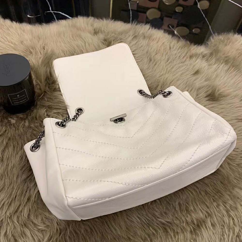 Saint Laurent YSL Women Nolita Small Bag Vintage Leather-White - image 5