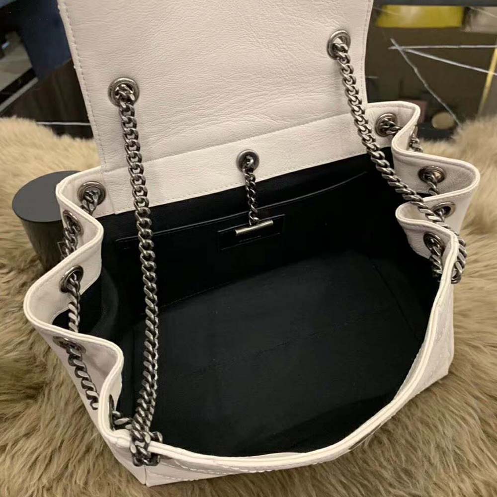 Saint Laurent YSL Women Nolita Small Bag Vintage Leather-White - image 6