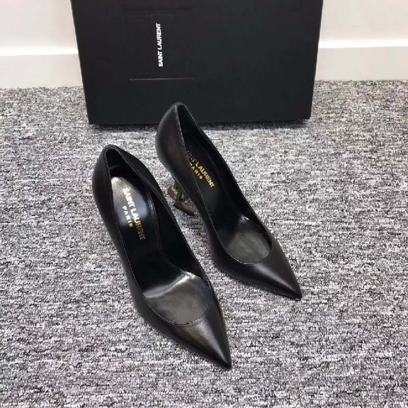 Saint Laurent YSL Women Opyum 110 Pump Black Patent Leather-Black - image 4