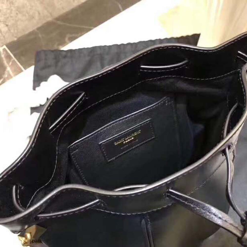Saint Laurent YSL Women Saffiano Leather Mini Shoulder Bag-Black - image 7