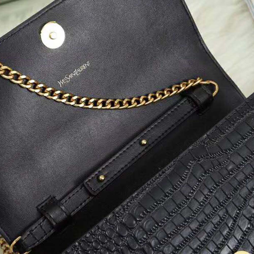 Saint Laurent YSL Women Sunset Medium Supple Crocodile Embossed Leather - image 10