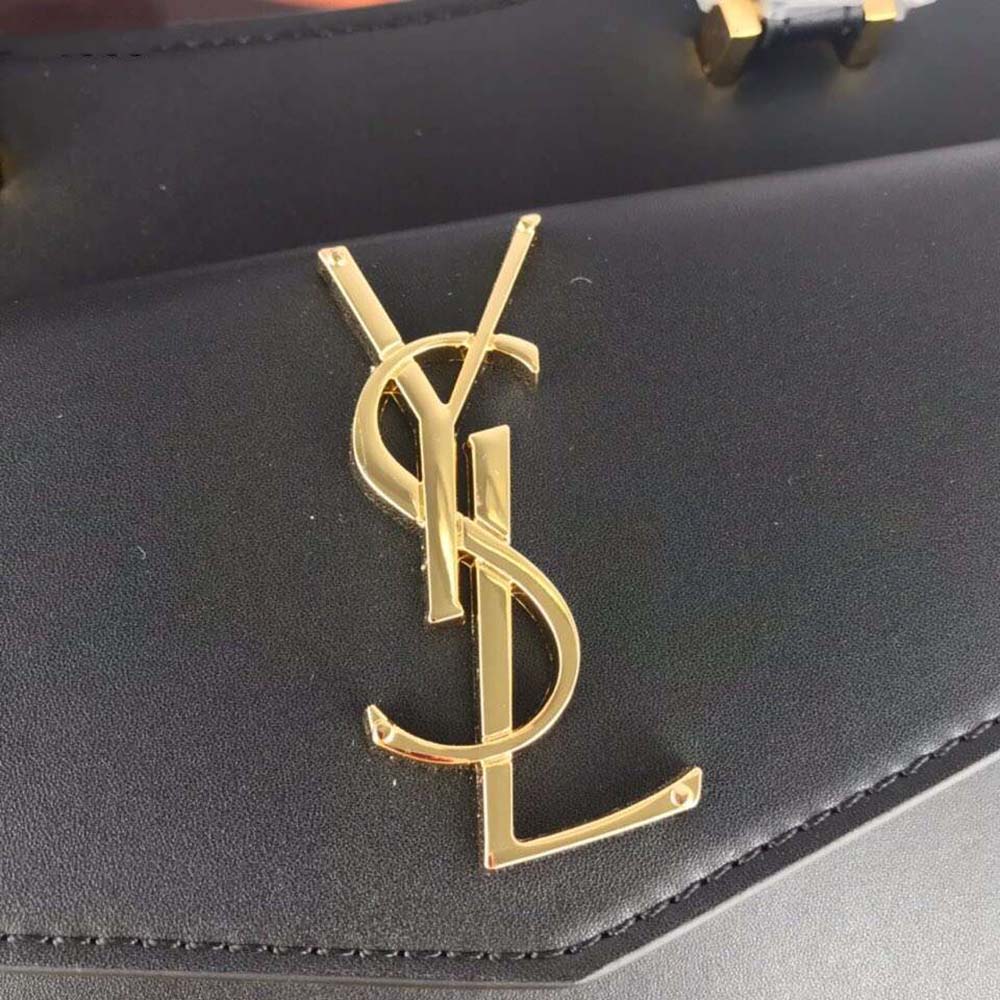 Saint Laurent YSL Women Uptown Medium Tote Shiny Smooth-Black - image 6