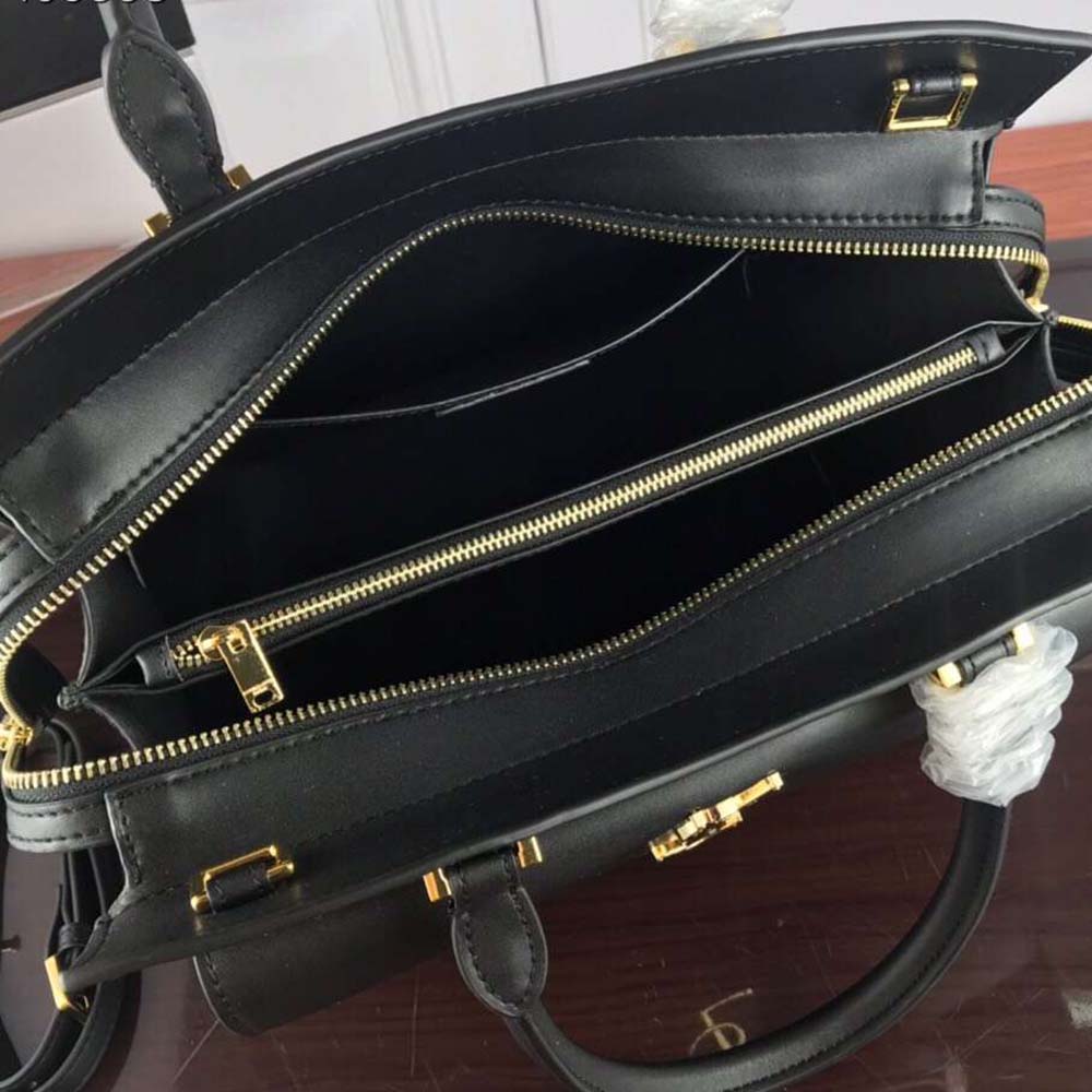Saint Laurent YSL Women Uptown Medium Tote Shiny Smooth-Black - image 7