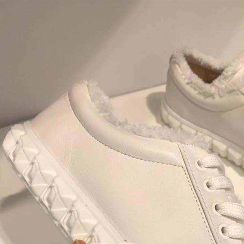 Stuart Weitzman Women The Fringiecoverstory Sneaker 25mm Heel Height-White - image 4