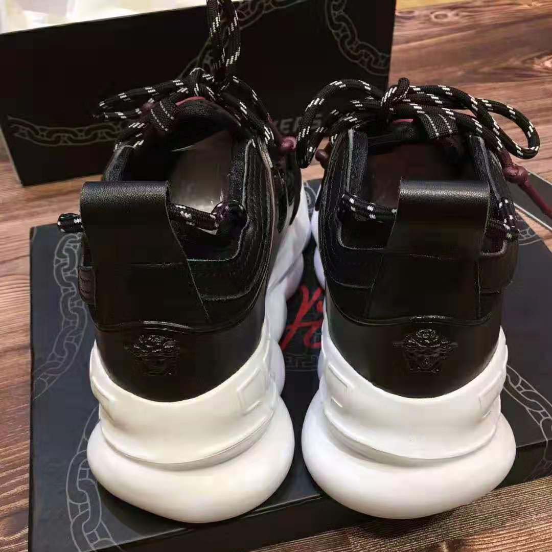 Versace Men Chain Reaction Sneakers-Black - image 5