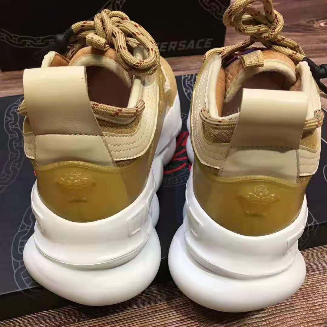 Versace Men Chain Reaction Sneakers-Gold - image 6