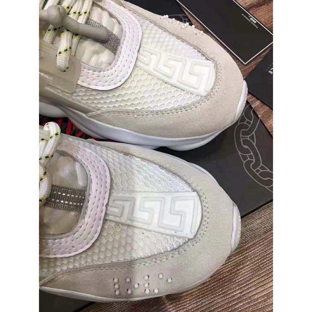 Versace Men Chain Reaction Sneakers-White - image 10
