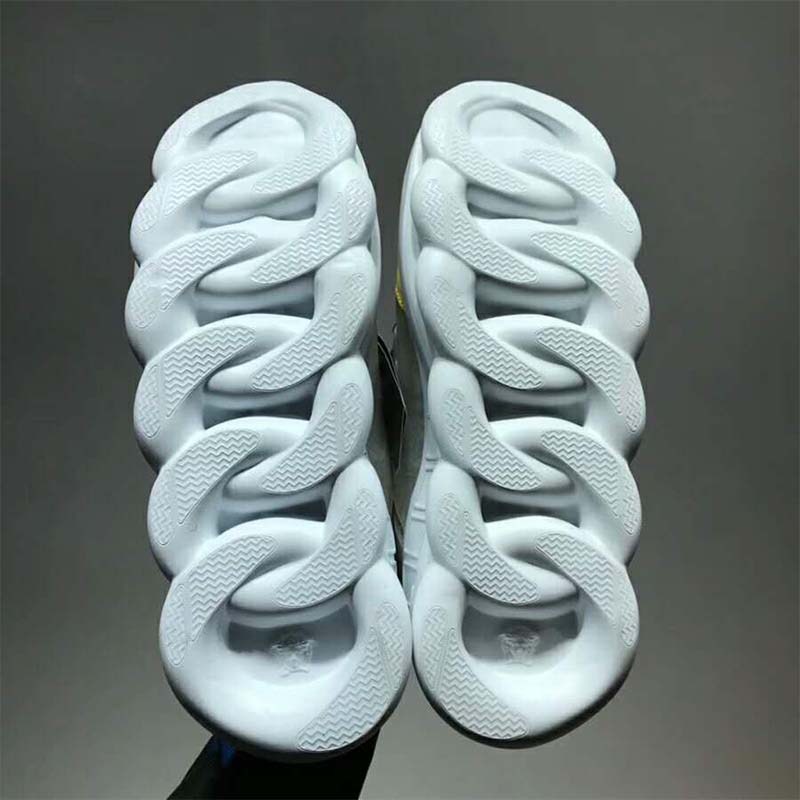 Versace Men Shoes Chain Reaction Sneakers-Yellow - image 7