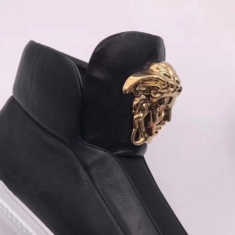 Versace Men Shoes Palazzo High-Top Sneakers-Black - image 10