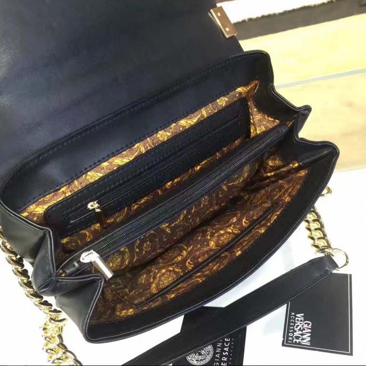 Versace Palazzo Cross-Body Bag in Nappa Leather-Black - image 8