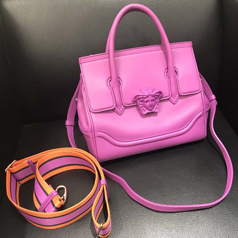 Versace Palazzo Empire Medium Bag in Calf Leather-Pink - image 6