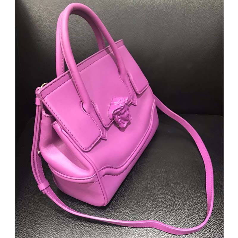 Versace Palazzo Empire Medium Bag in Calf Leather-Pink - image 7