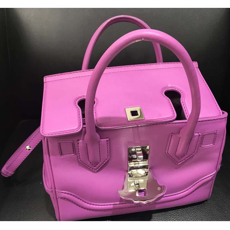 Versace Palazzo Empire Medium Bag in Calf Leather-Pink - image 5