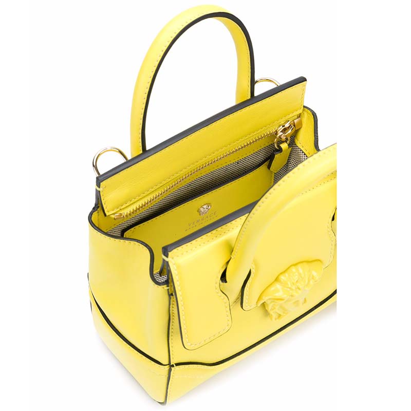 Versace Palazzo Empire Medium Bag in Calf Leather-Yellow - image 6