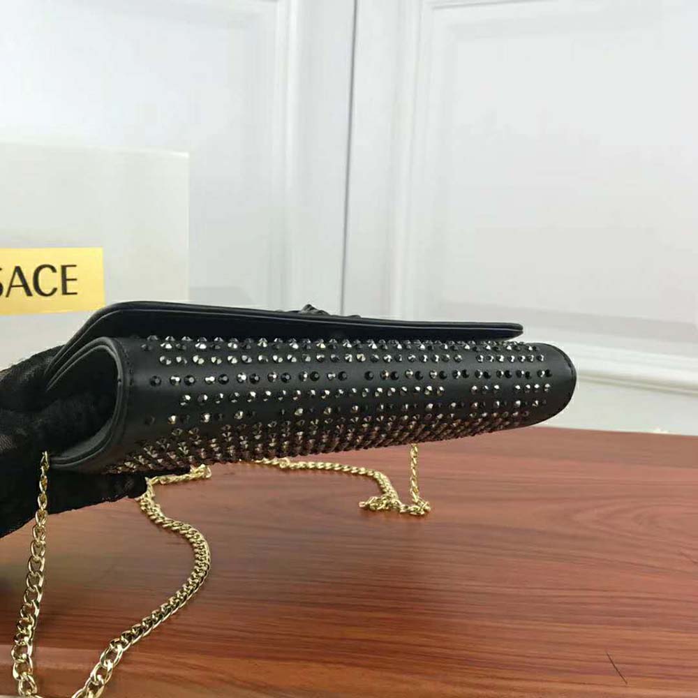 Versace Women Crystal Palazzo Evening Bag-Black - image 9