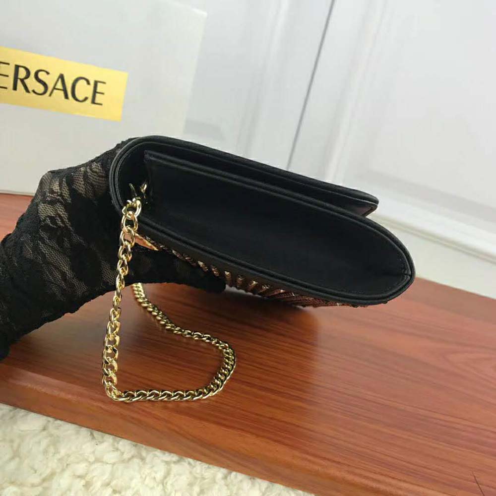 Versace Women Crystal Palazzo Evening Bag-Black - image 8