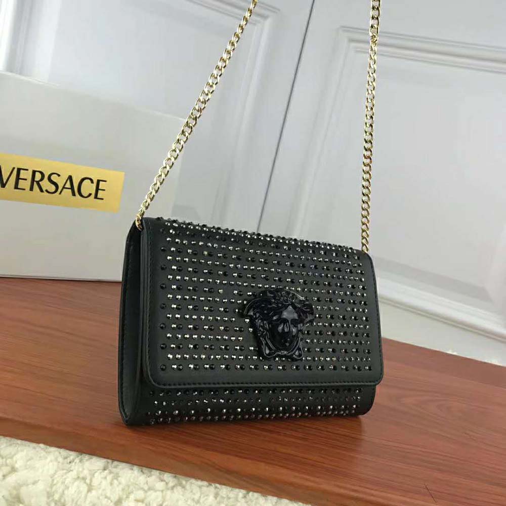 Versace Women Crystal Palazzo Evening Bag-Black - image 5