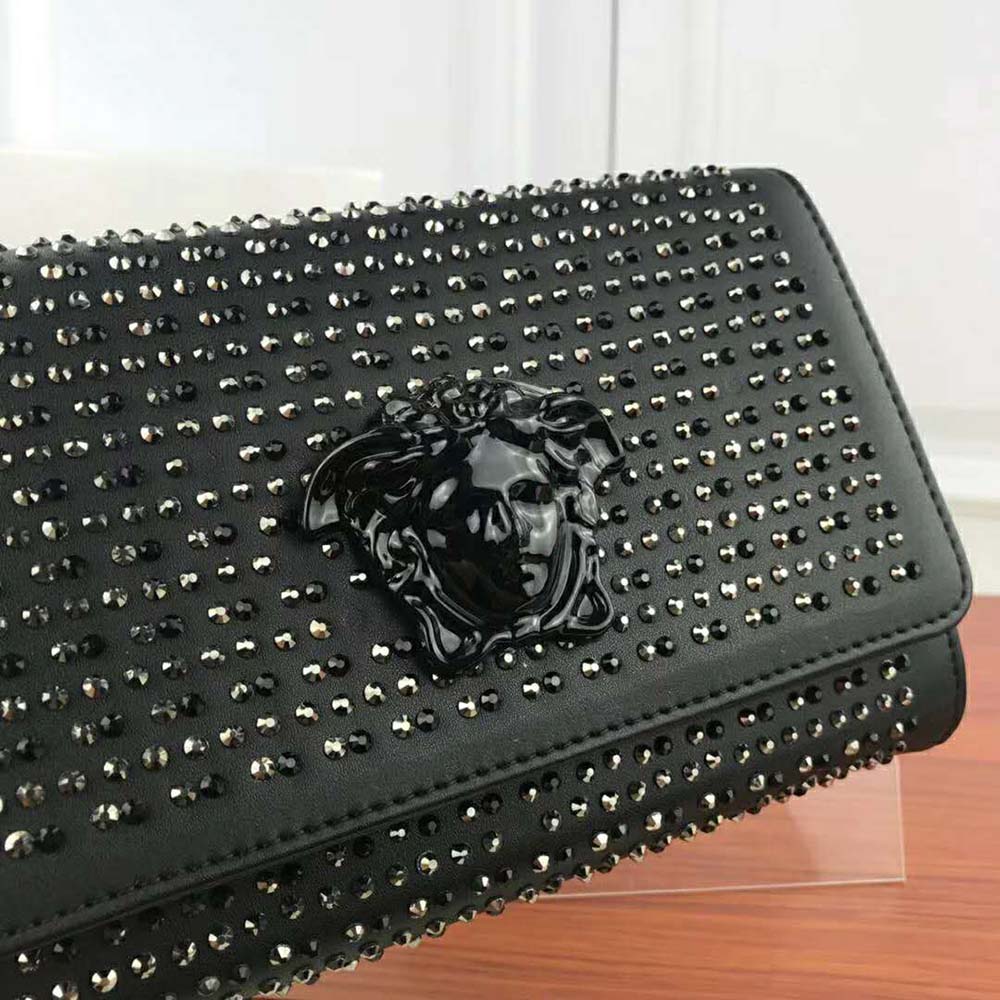 Versace Women Crystal Palazzo Evening Bag-Black - image 7