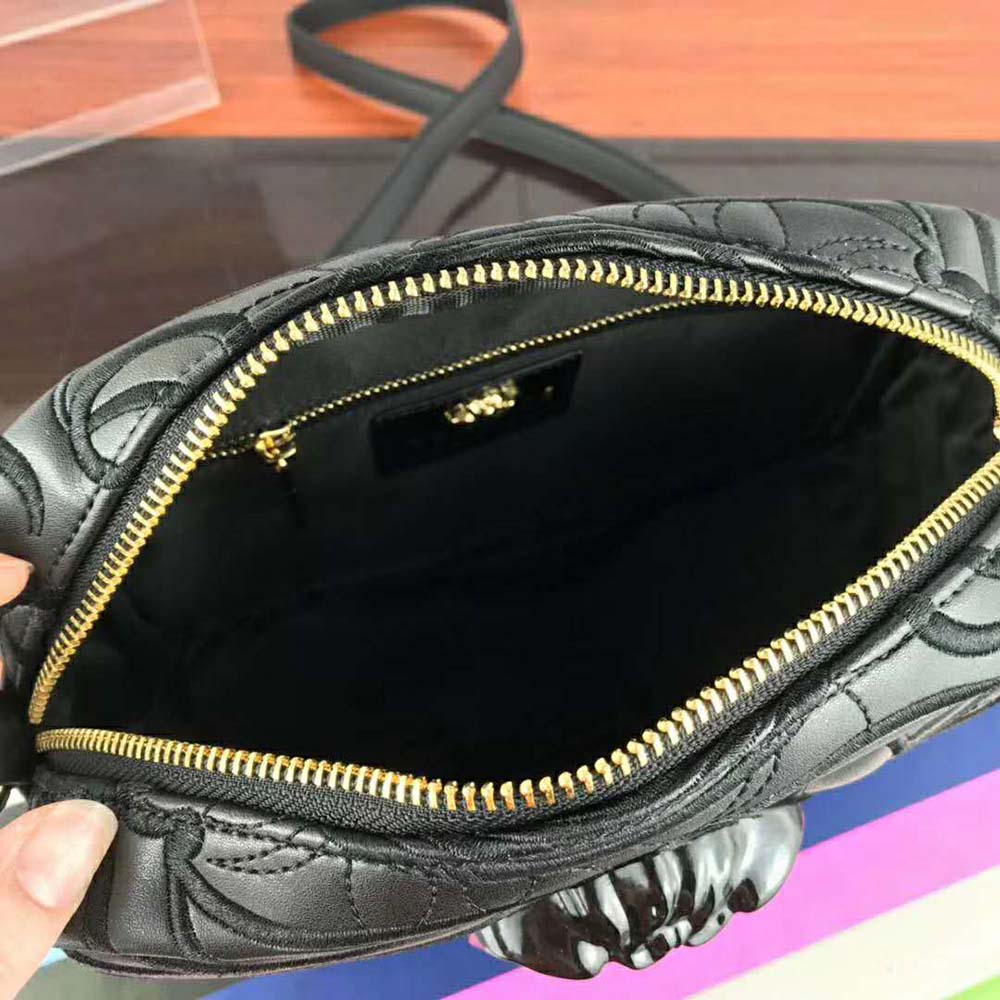 Versace Women Embroidered Baroque Shoulder Bag-Black - image 6