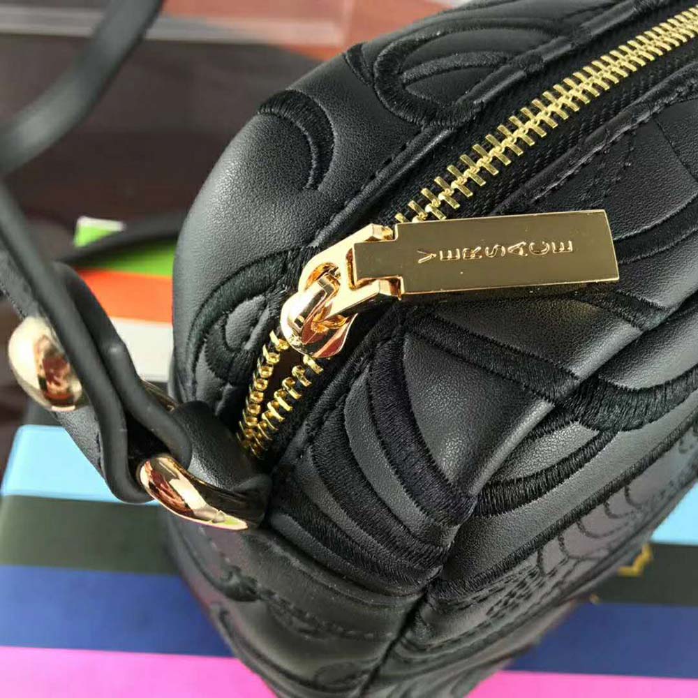 Versace Women Embroidered Baroque Shoulder Bag-Black - image 9