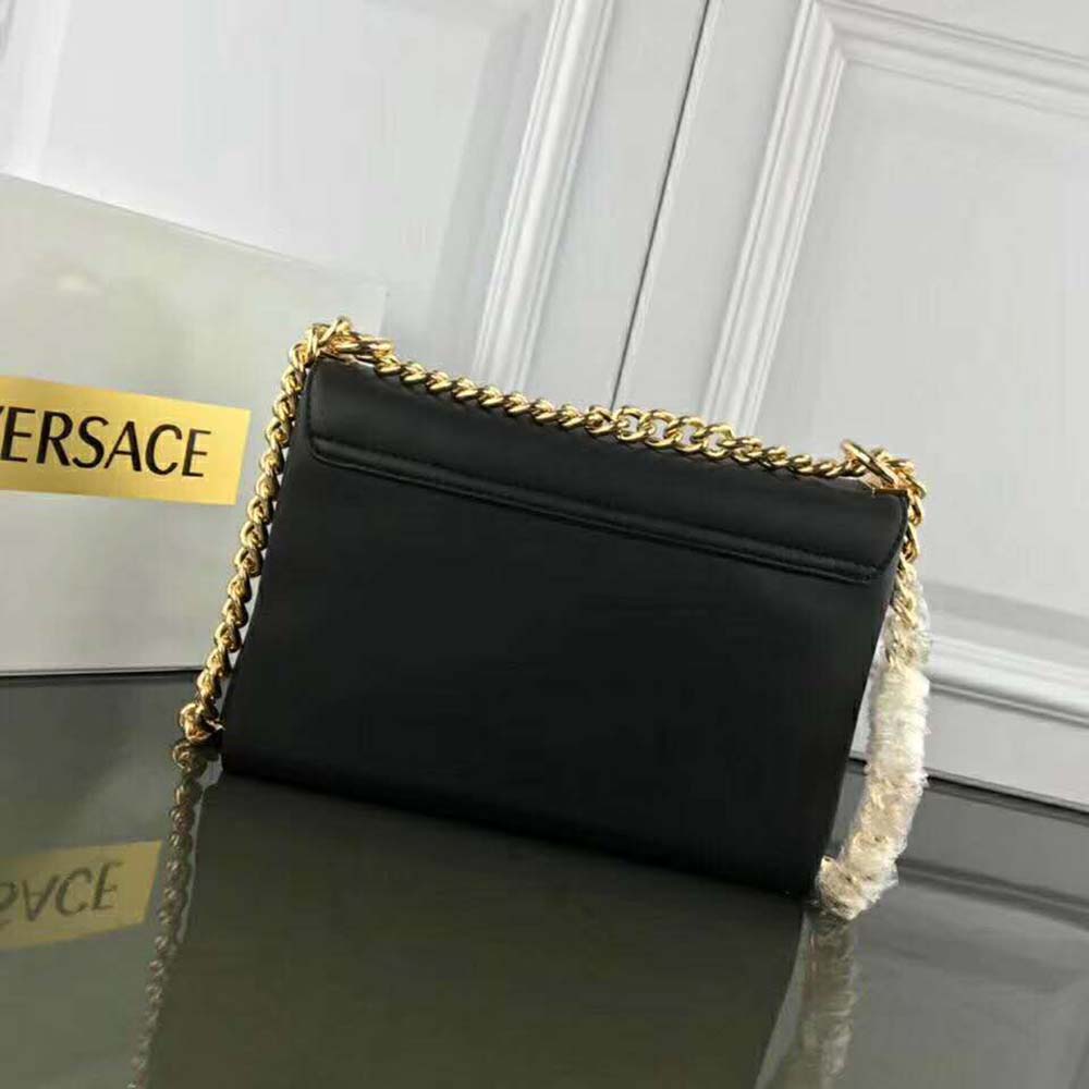 Versace Women Medusa Head Evening Clutch Bag-Black - image 4