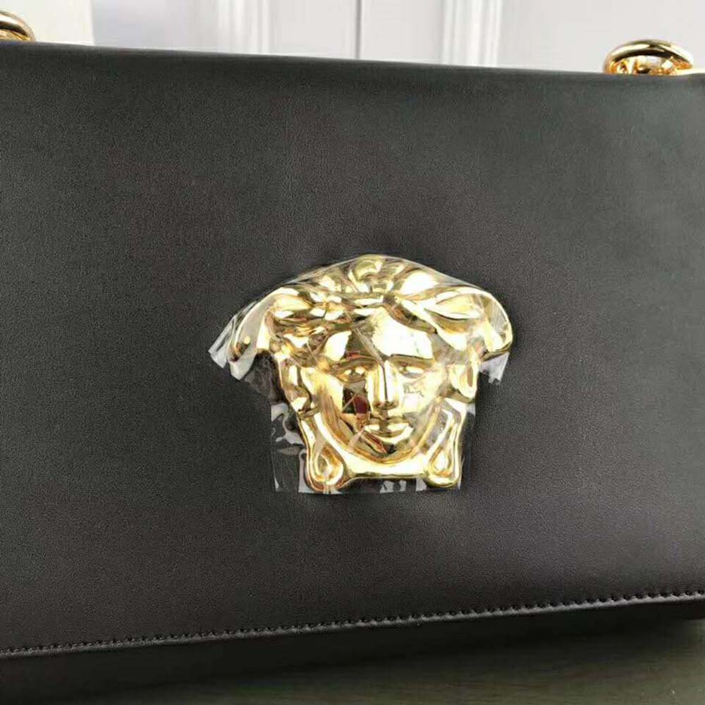 Versace Women Medusa Head Evening Clutch Bag-Black - image 6