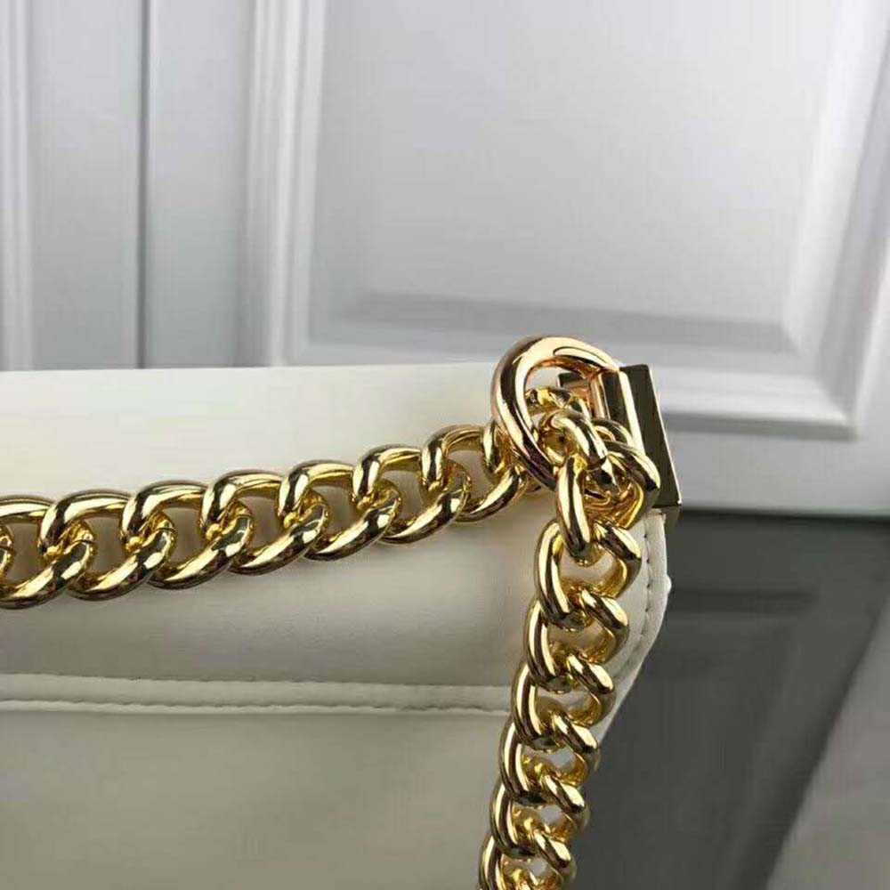 Versace Women Medusa Head Evening Clutch Bag-White - image 9