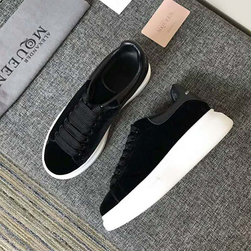 Alexander Mcqueen Unisex Oversized Sneaker With Black Velvet Calf Leather - image 4