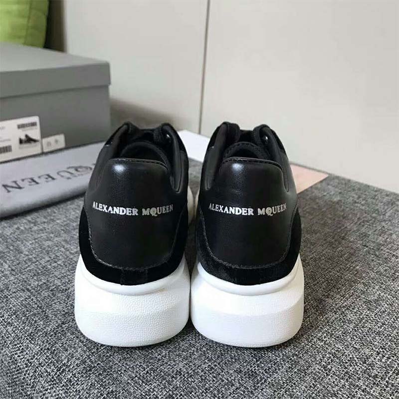 Alexander Mcqueen Unisex Oversized Sneaker With Black Velvet Calf Leather - image 5