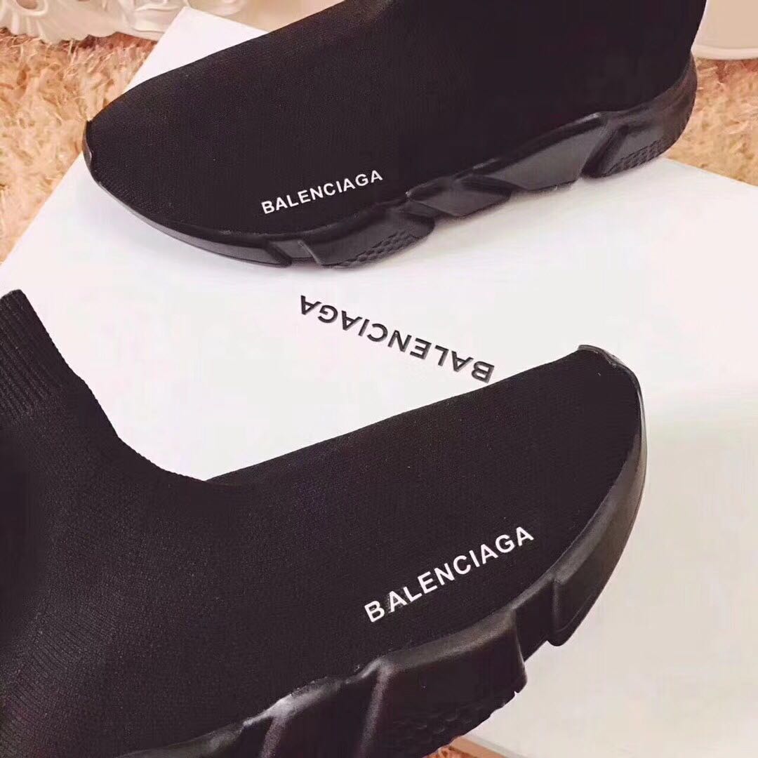 Balenciaga Unisex Speed Trainer Shoes Black - image 6