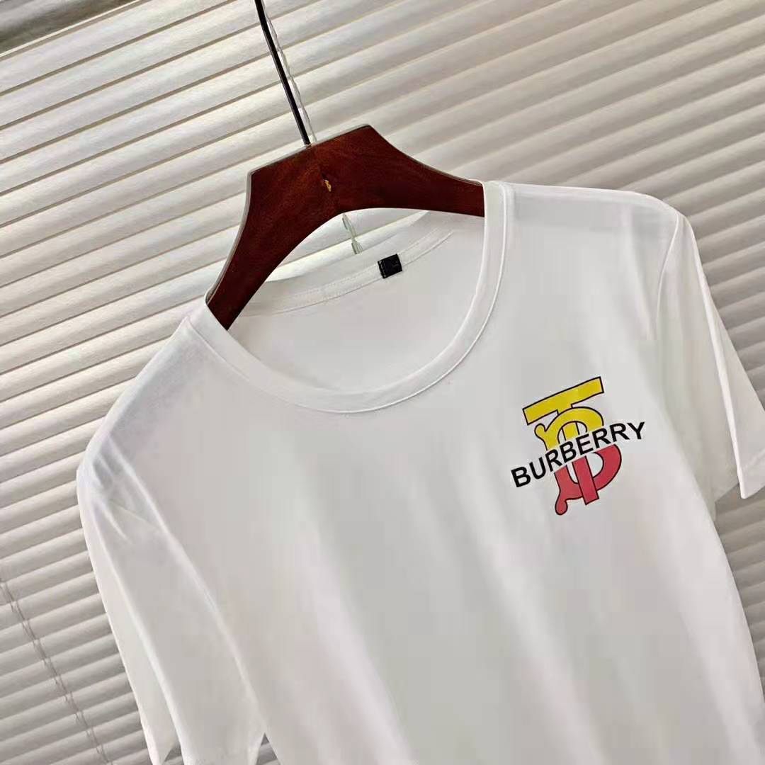Burberry Men Monogram Motif Cotton Oversized T-Shirt-White - image 4