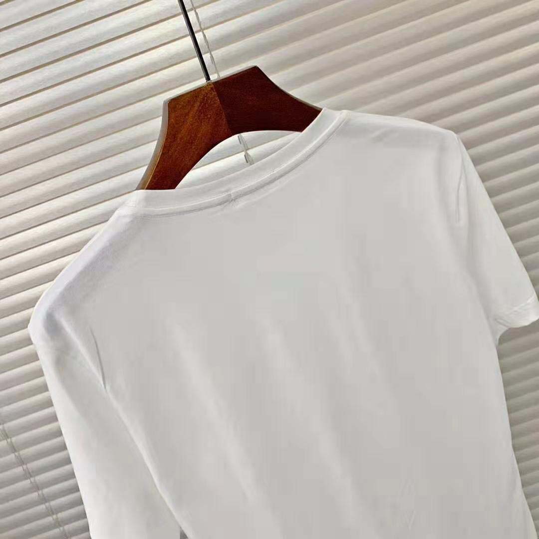 Burberry Men Monogram Motif Cotton Oversized T-Shirt-White - image 9