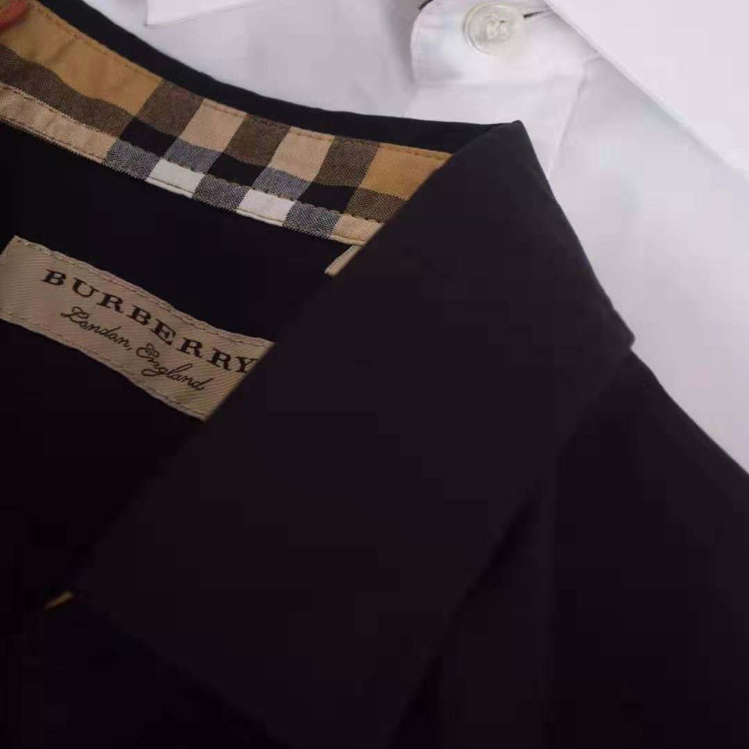 Burberry Men Stretch Cotton Poplin Shirt-Black - image 5