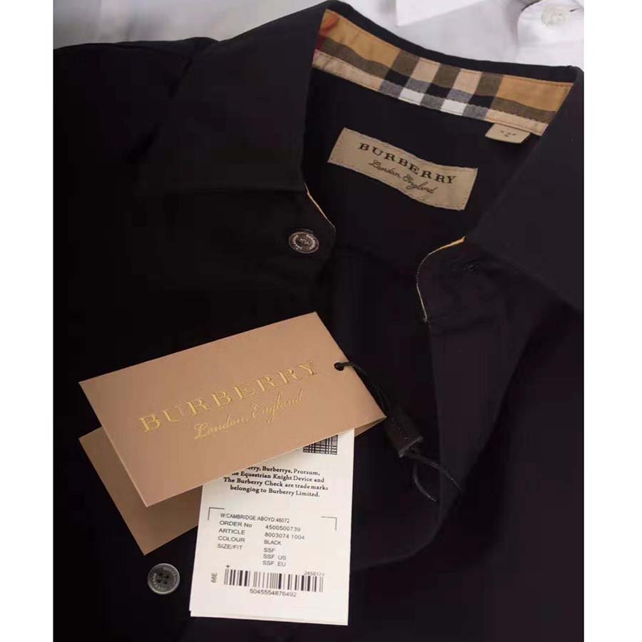 Burberry Men Stretch Cotton Poplin Shirt-Black - image 4