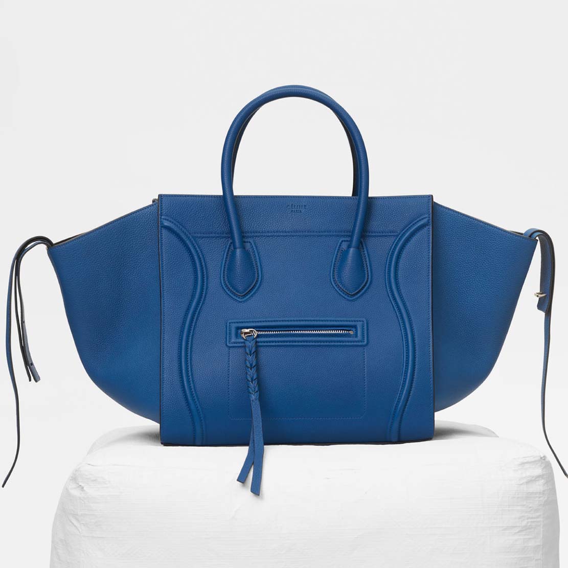 Celine Medium Luggage Phantom Bag in Baby Calfskin Leather-Blue - image 1