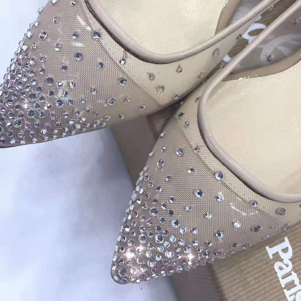Christian Louboutin Women Follies Strass Ballet Flat-Sandy - image 9