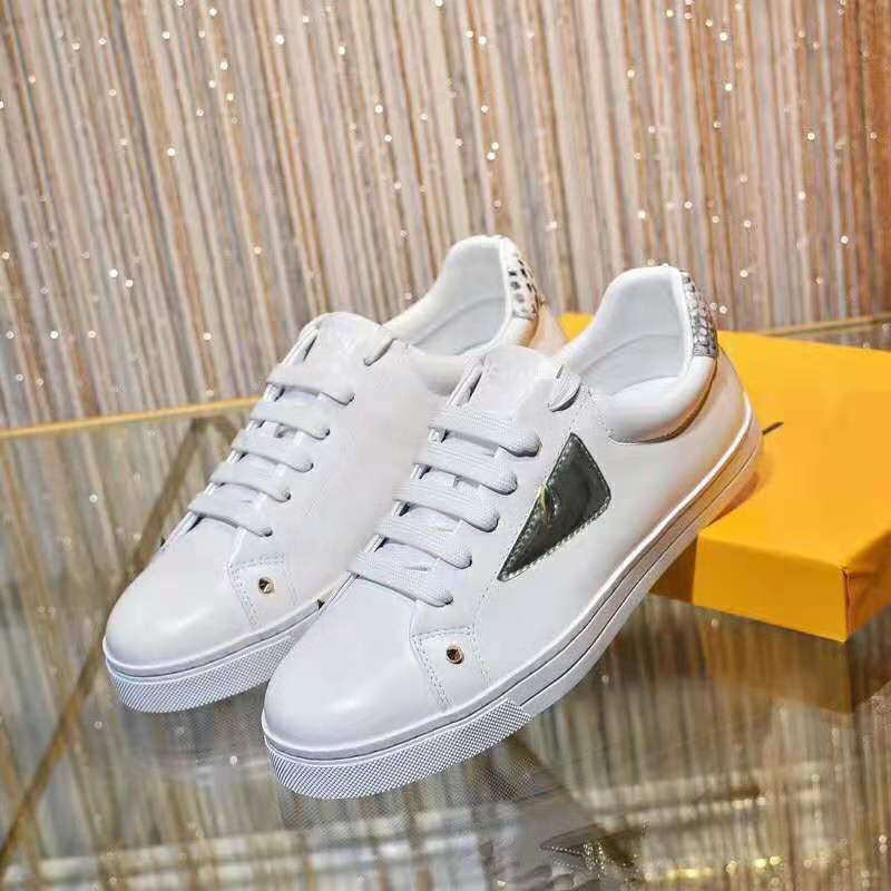 Fendi Men Sneakers White Leather High-Tops - image 4