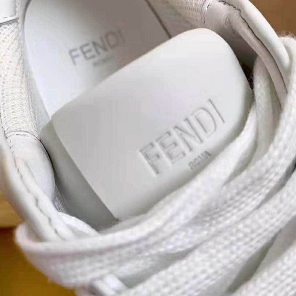 Fendi Men Sneakers White Leather Low-Tops - image 5