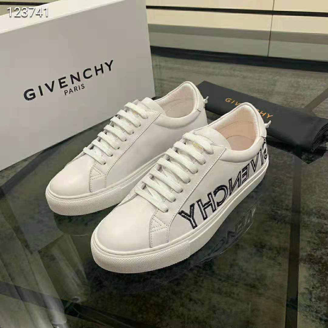 Givenchy Men Givenchy Reverse Sneakers in Leather-White - image 4