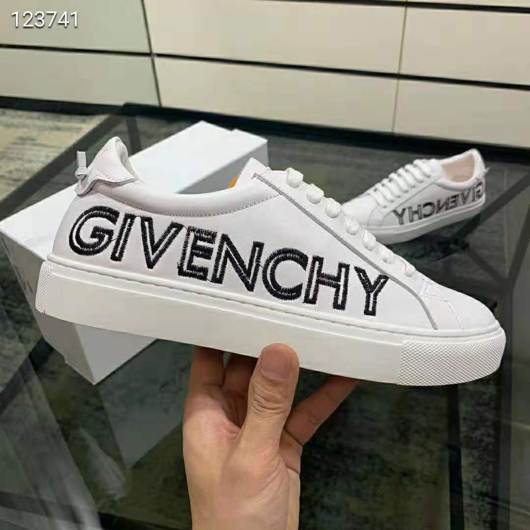 Givenchy Men Givenchy Reverse Sneakers in Leather-White - image 8