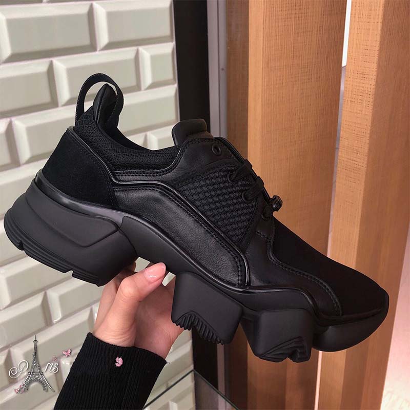 Givenchy Unisex Shoes Jaw Low Sneakers in Neoprene and Leather-Black - image 5