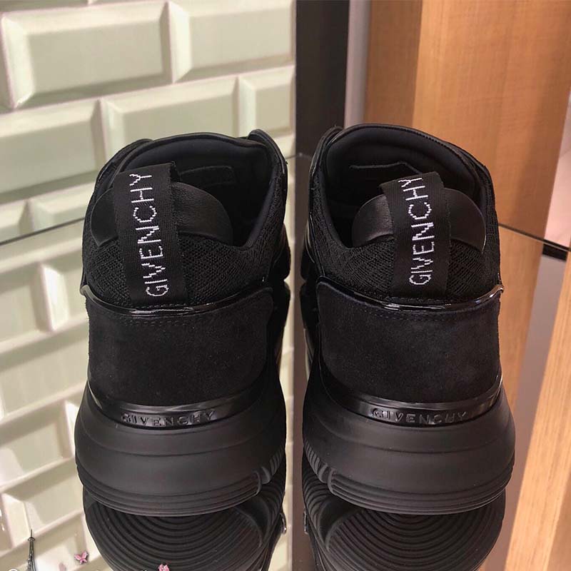 Givenchy Unisex Shoes Jaw Low Sneakers in Neoprene and Leather-Black - image 4