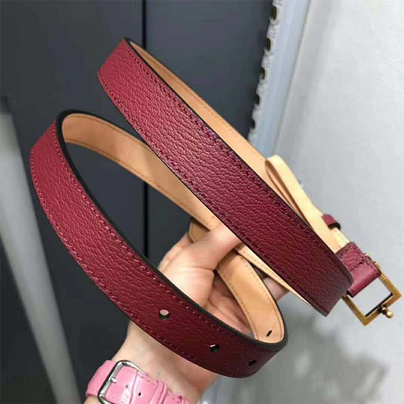 Givenchy Women Double G Belt in Leather-Maroon - image 4