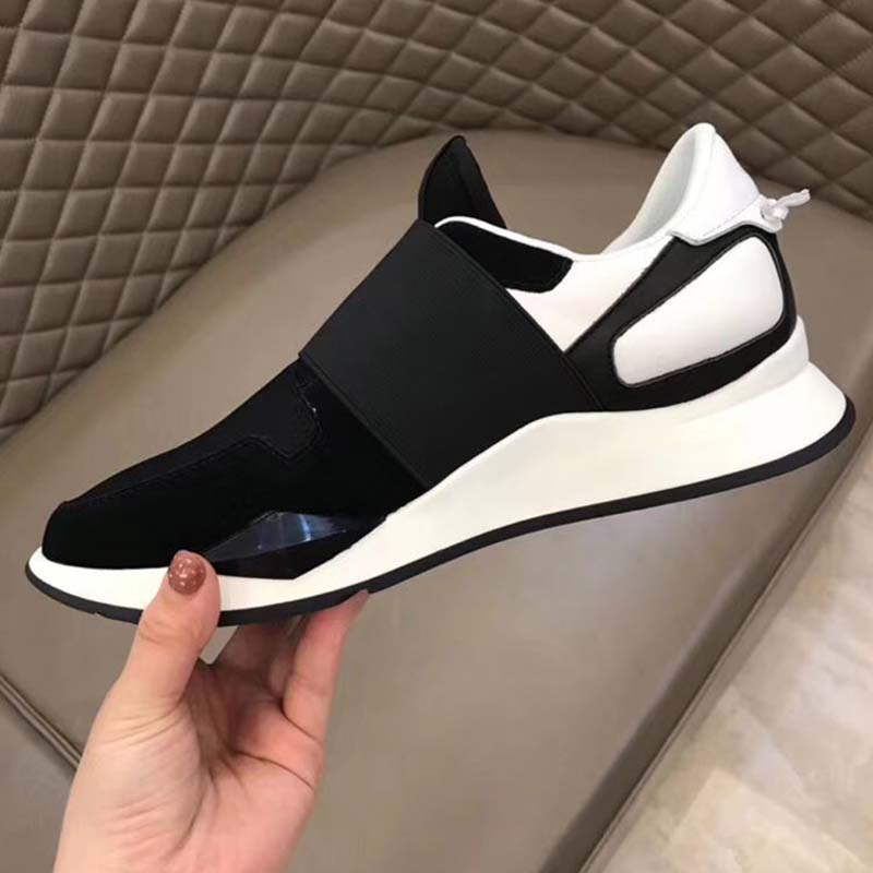 Givenchy Women Elastic Strap Sneakers in Leather Shoes Black - image 7