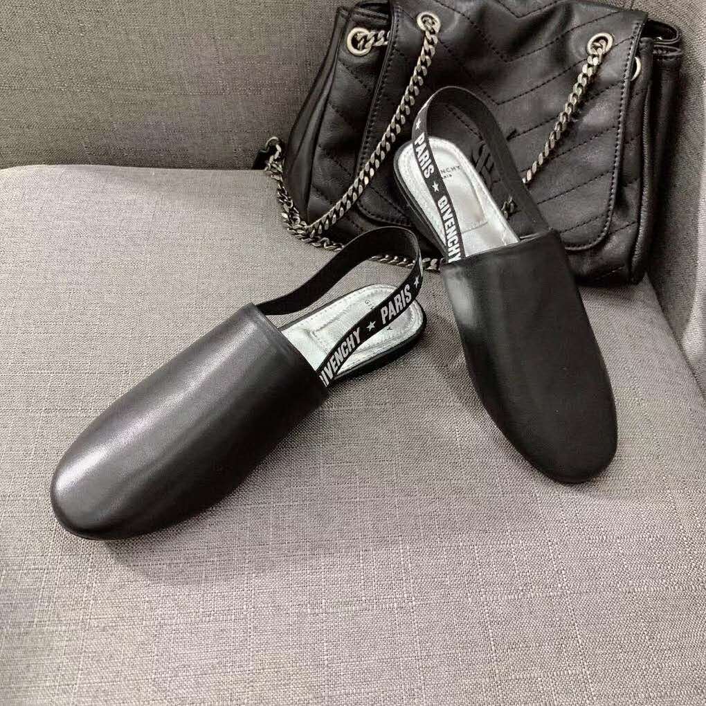 Top angle showing slingback strap on Givenchy Women Givenchy Flat Mules