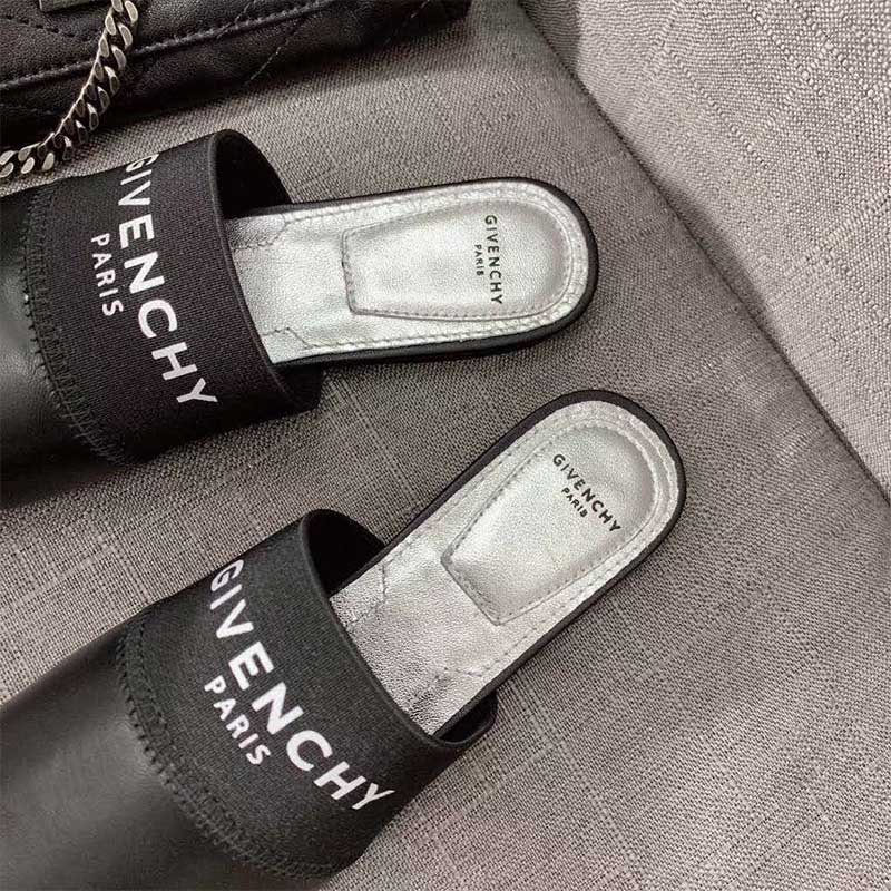 Givenchy Women Shoes Givenchy Paris Flat Mules in Calf Leather - image 9