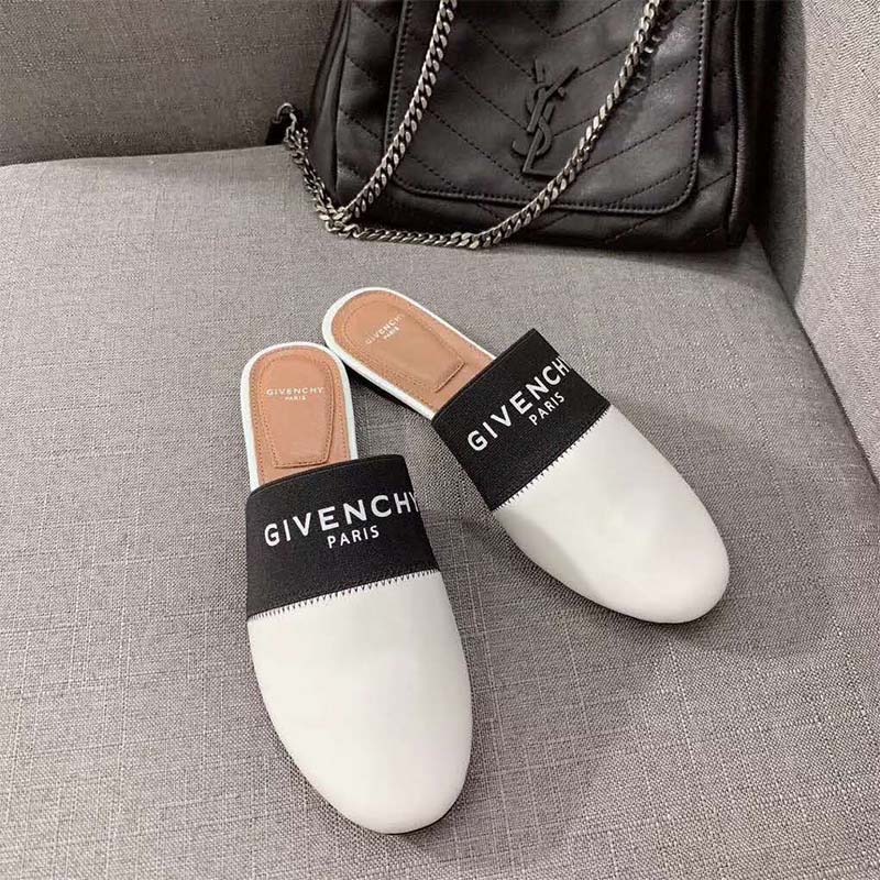 Givenchy Women Shoes Givenchy Paris Leather Mules-White - image 10