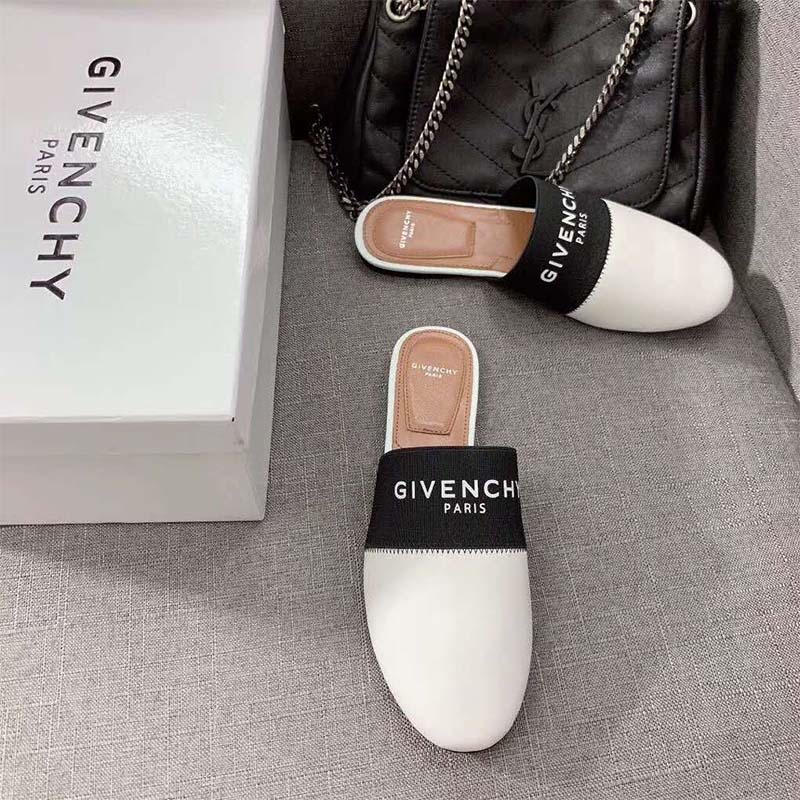 Givenchy Women Shoes Givenchy Paris Leather Mules-White - image 9